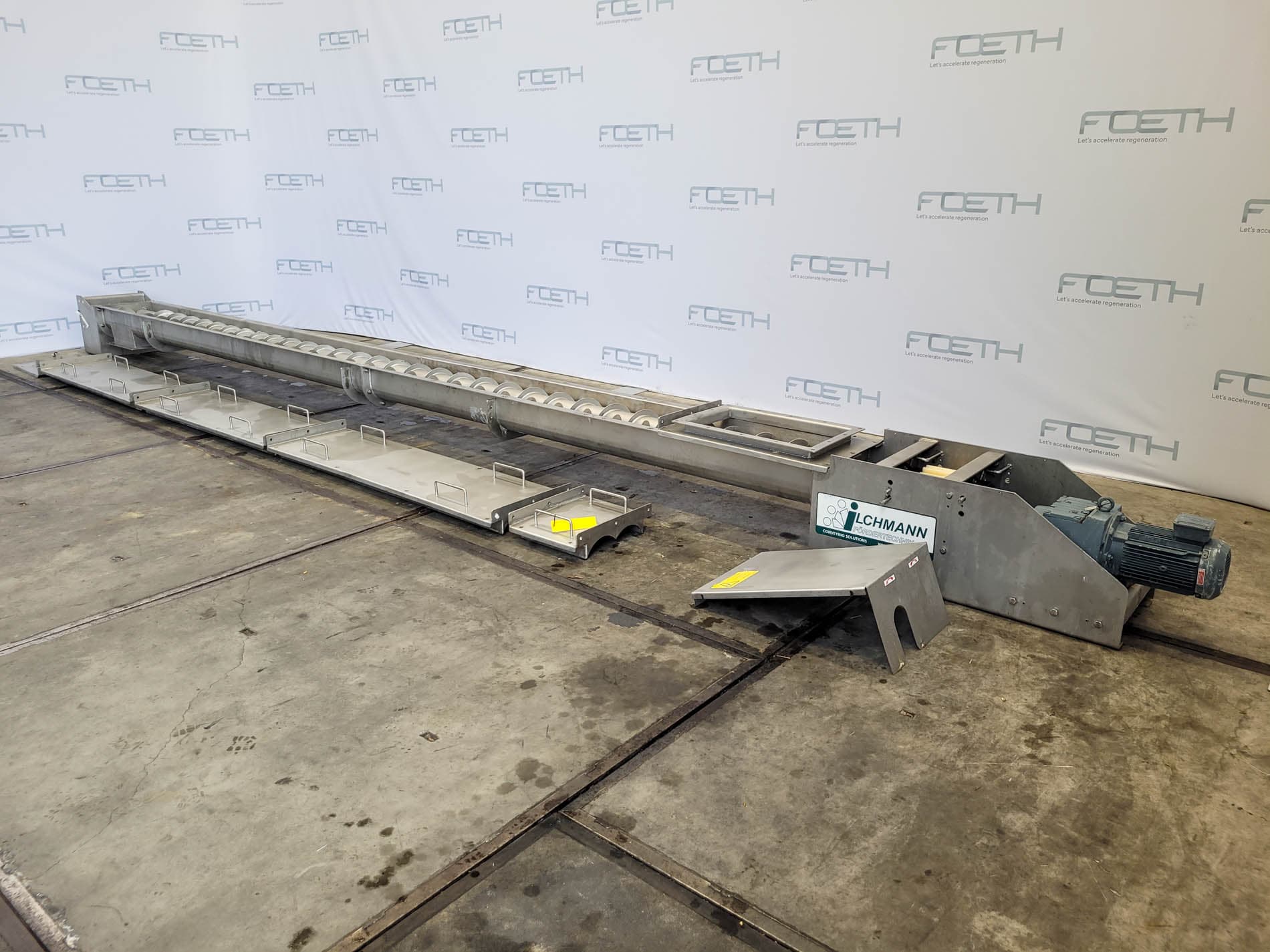 Ilchmann DTSF 2x 200x6.525 mm double screw - Горизонтальный шнековый конвейер - image 3