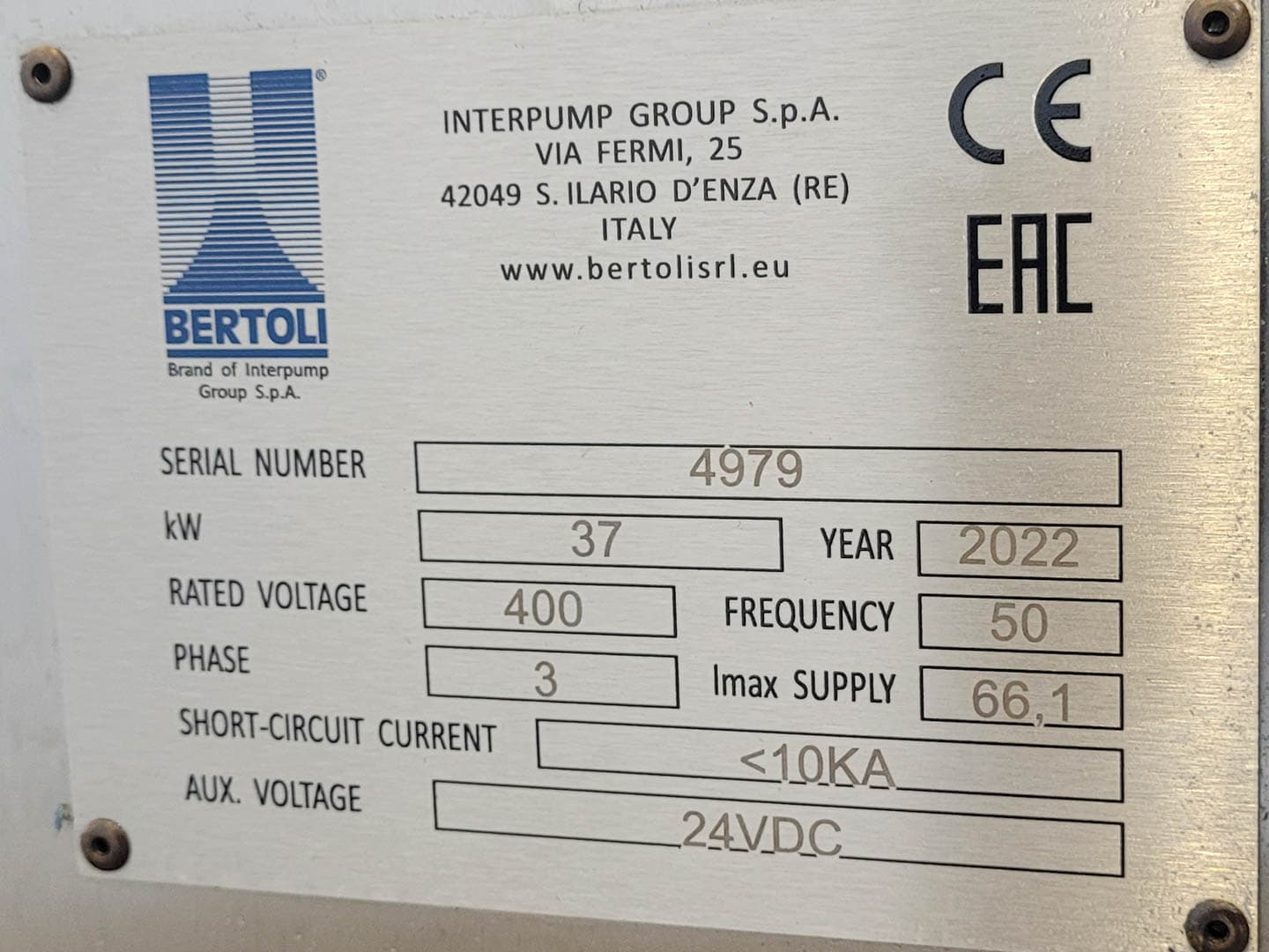 Bertoli 150NLB HA "250bar" - Поршневой гомогенизатор - image 5
