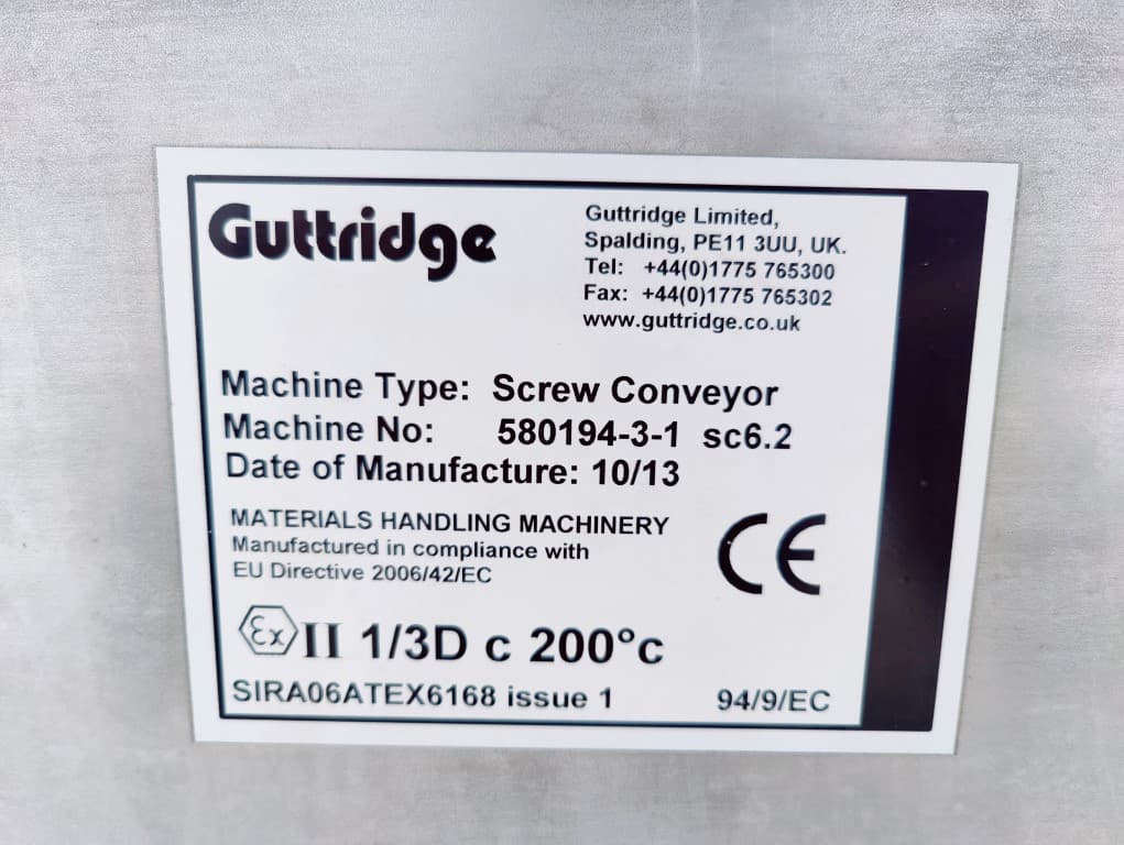 Guttridge - Горизонтальный шнековый конвейер - image 11