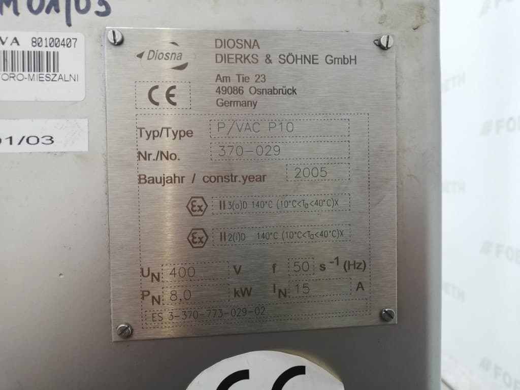 Diosna P/VAC- P10 Laboratory Processor - Универсальный миксер - image 14