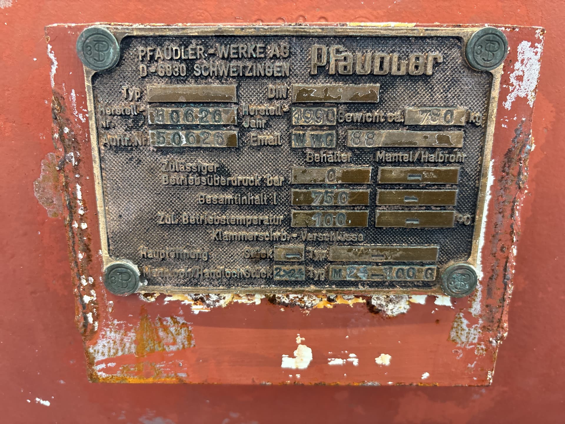Pfaudler-werke 750 l - Горизонтальный бак - image 4