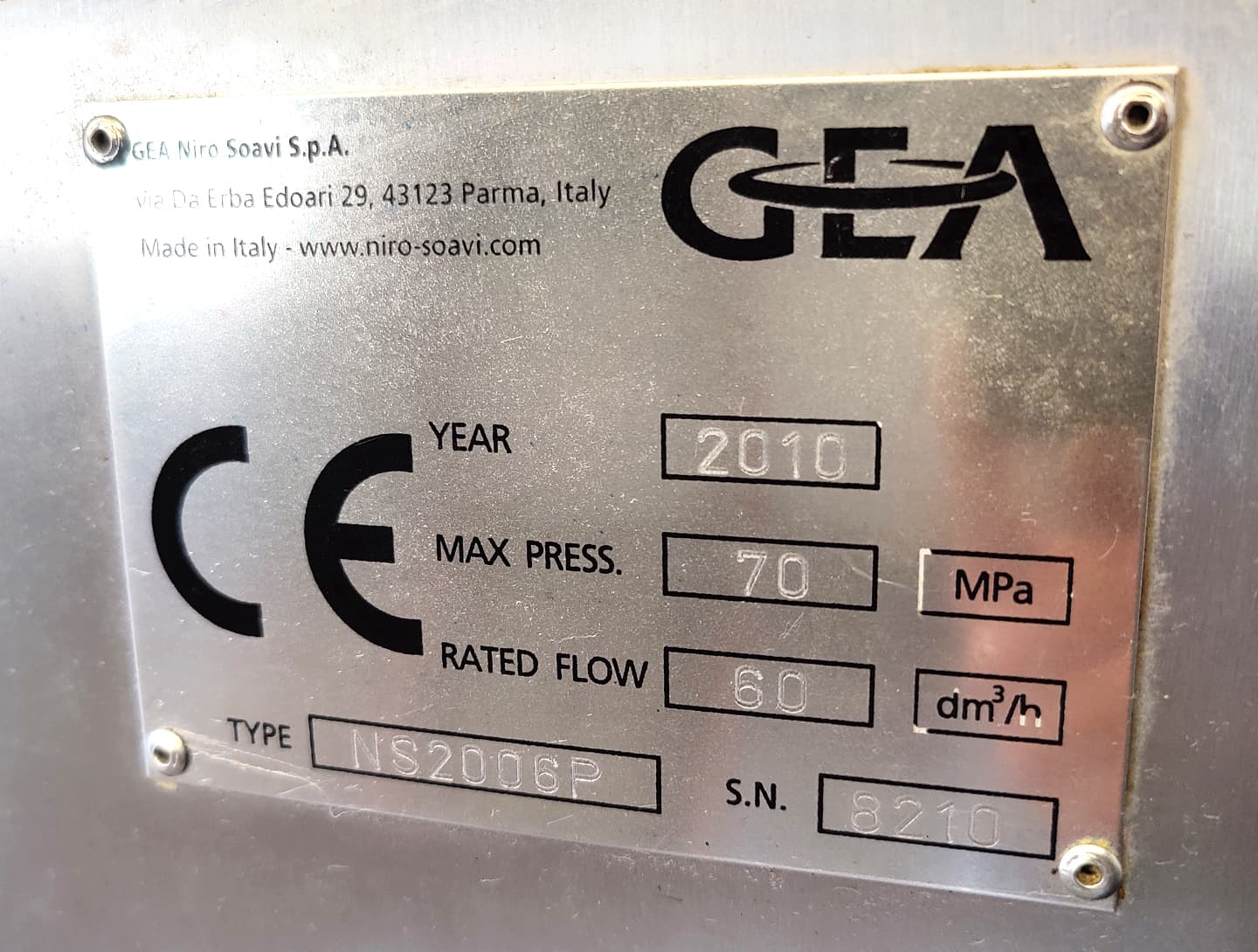 GEA Niro Ariete NS2006P - Поршневой гомогенизатор - image 9