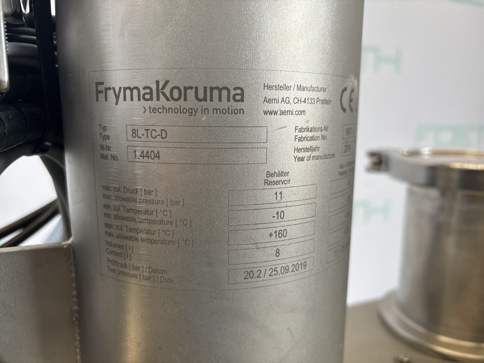 Fryma Koruma Dinex H Lab - Технологический сосуд - image 17