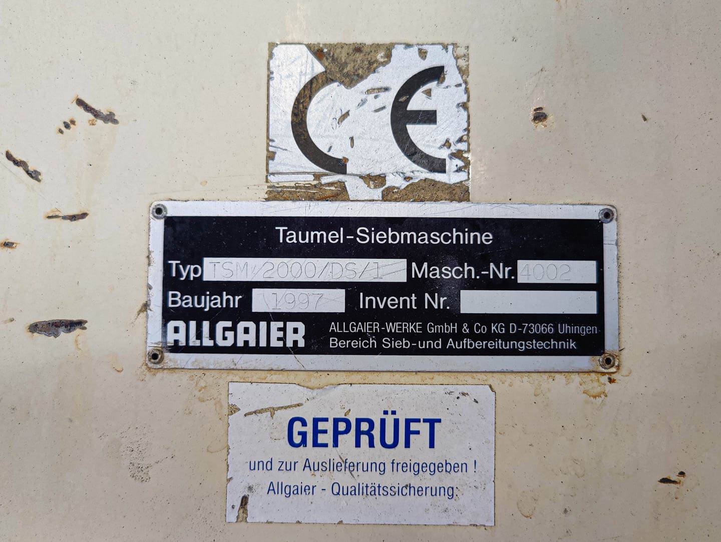 Allgaier TSM2000/DS/1 - стакан ситечко - image 8