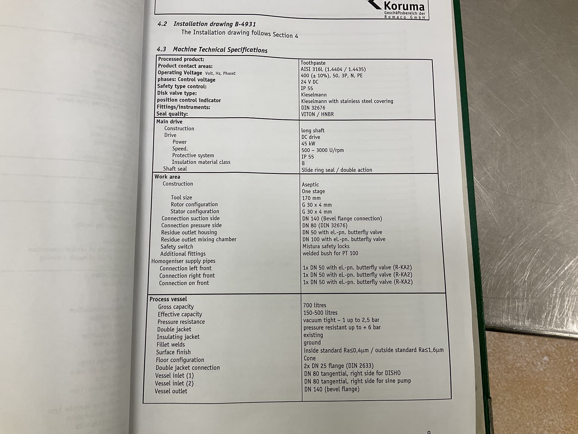 Fryma Koruma Disho 170/700 - Recipiente de processo - image 19
