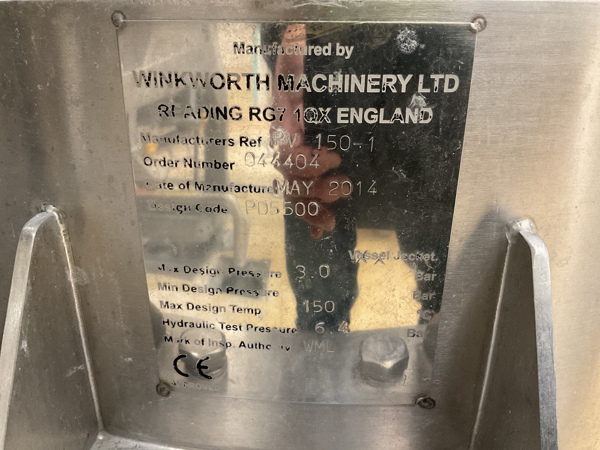 Winkworth PV150 - Recipiente de processo - image 5
