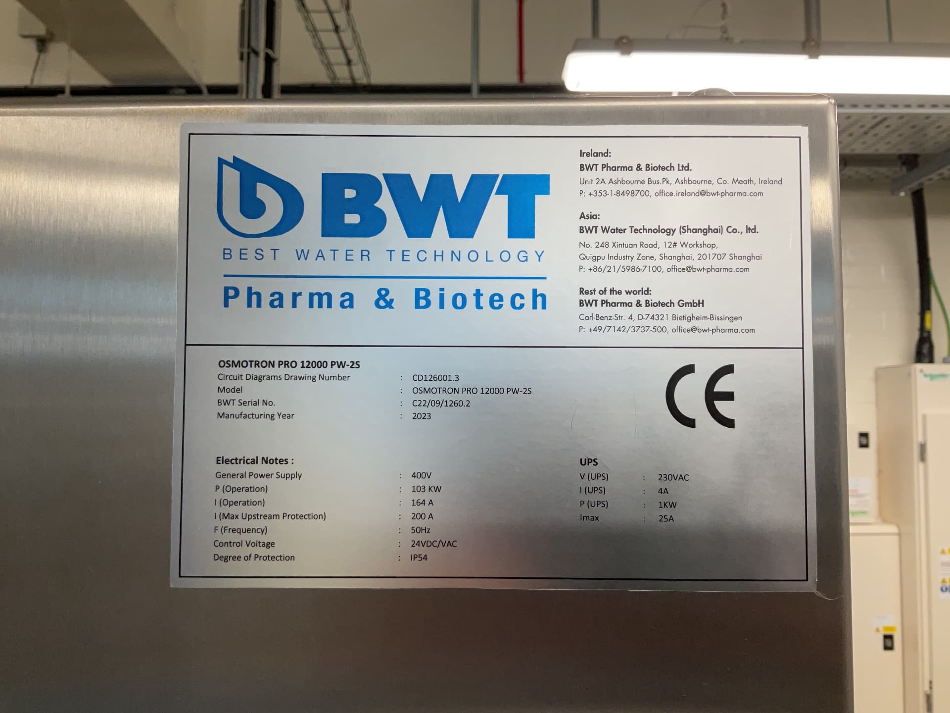 BWT Osmotron Pro 12000 PW-25 - Waterbehandeling, generator voor pure stoom - image 4
