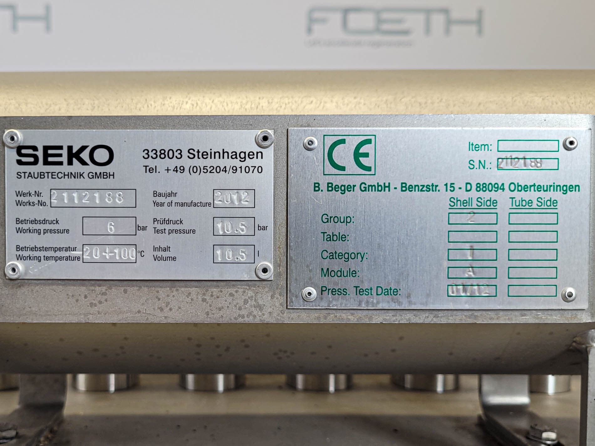 Seko Staubtechnik - Фильтр конвертного типа - image 12