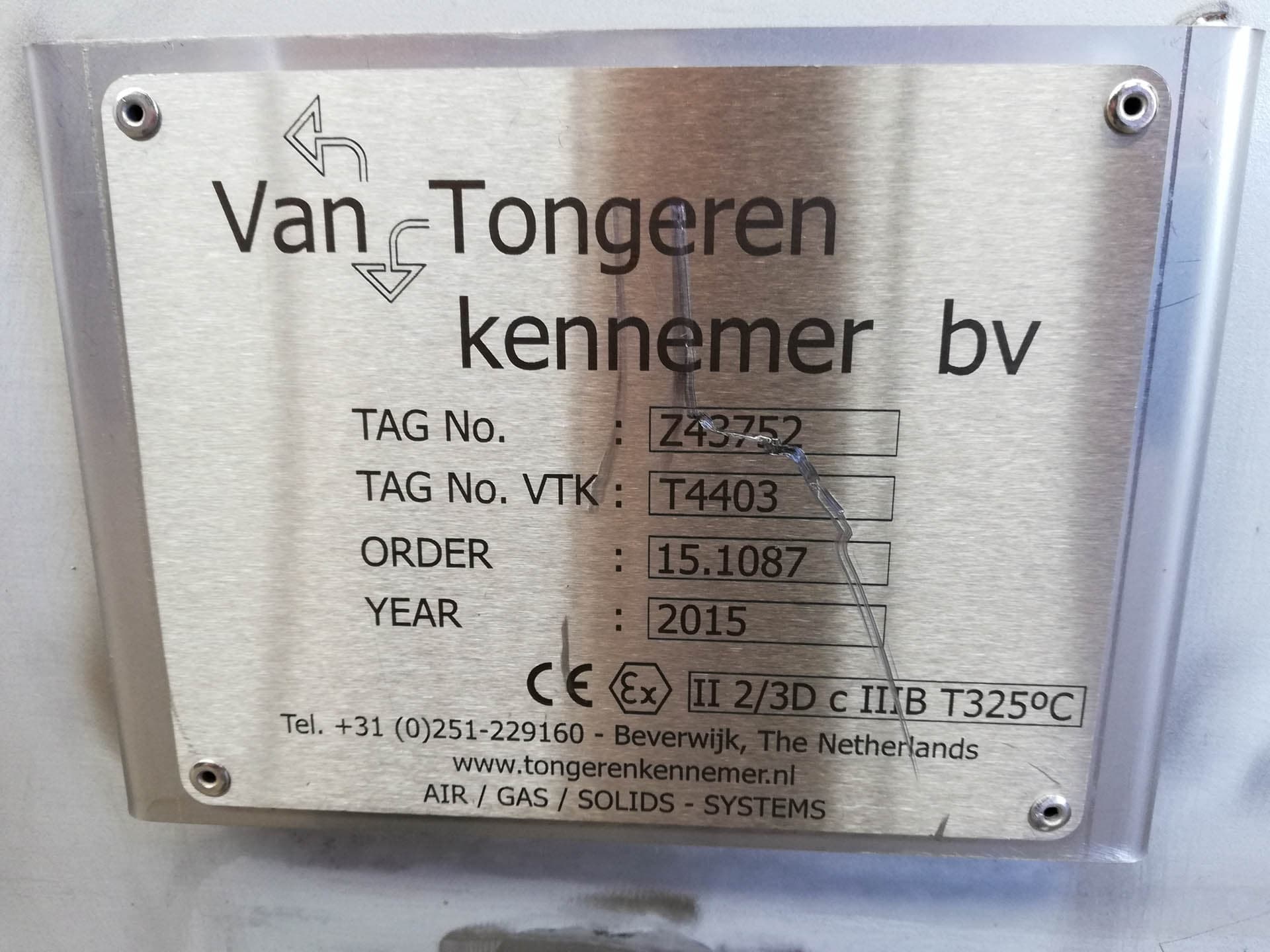 Van Tongeren screw conveyor l=1900mm d=360mm - Горизонтальный шнековый конвейер - image 4