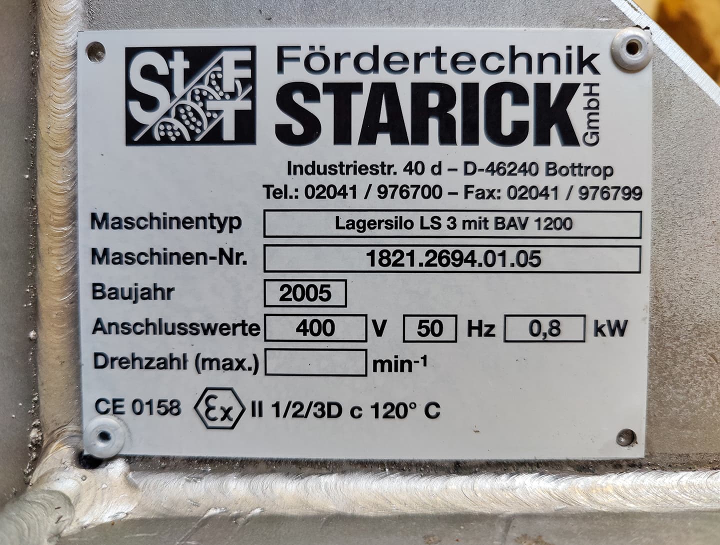 Starick Fördertechnik GmbH 3000 Ltr. - Бункер - image 7