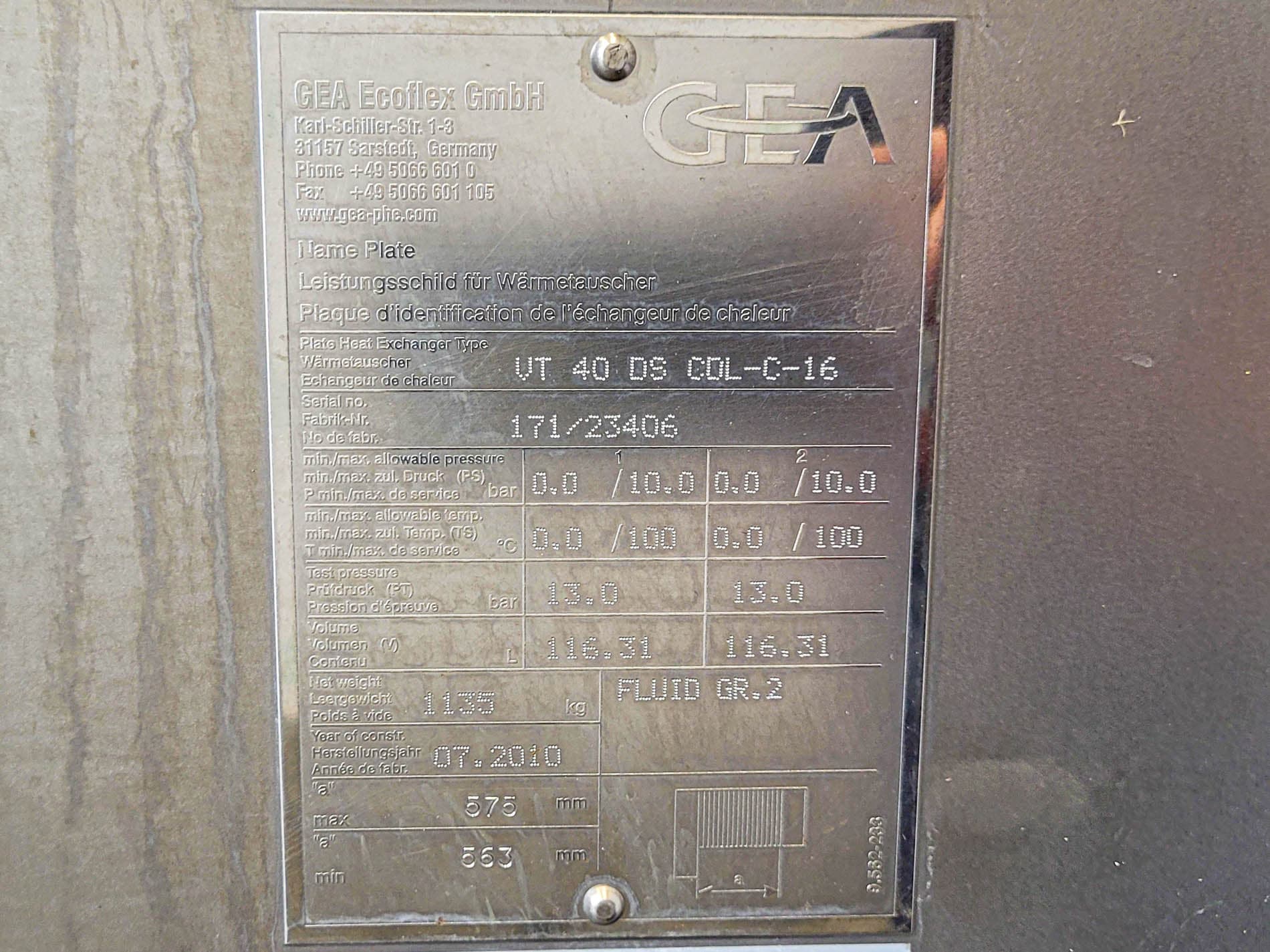 GEA Ecoflex VT40 DS - Пластинчатый теплообменник - image 9