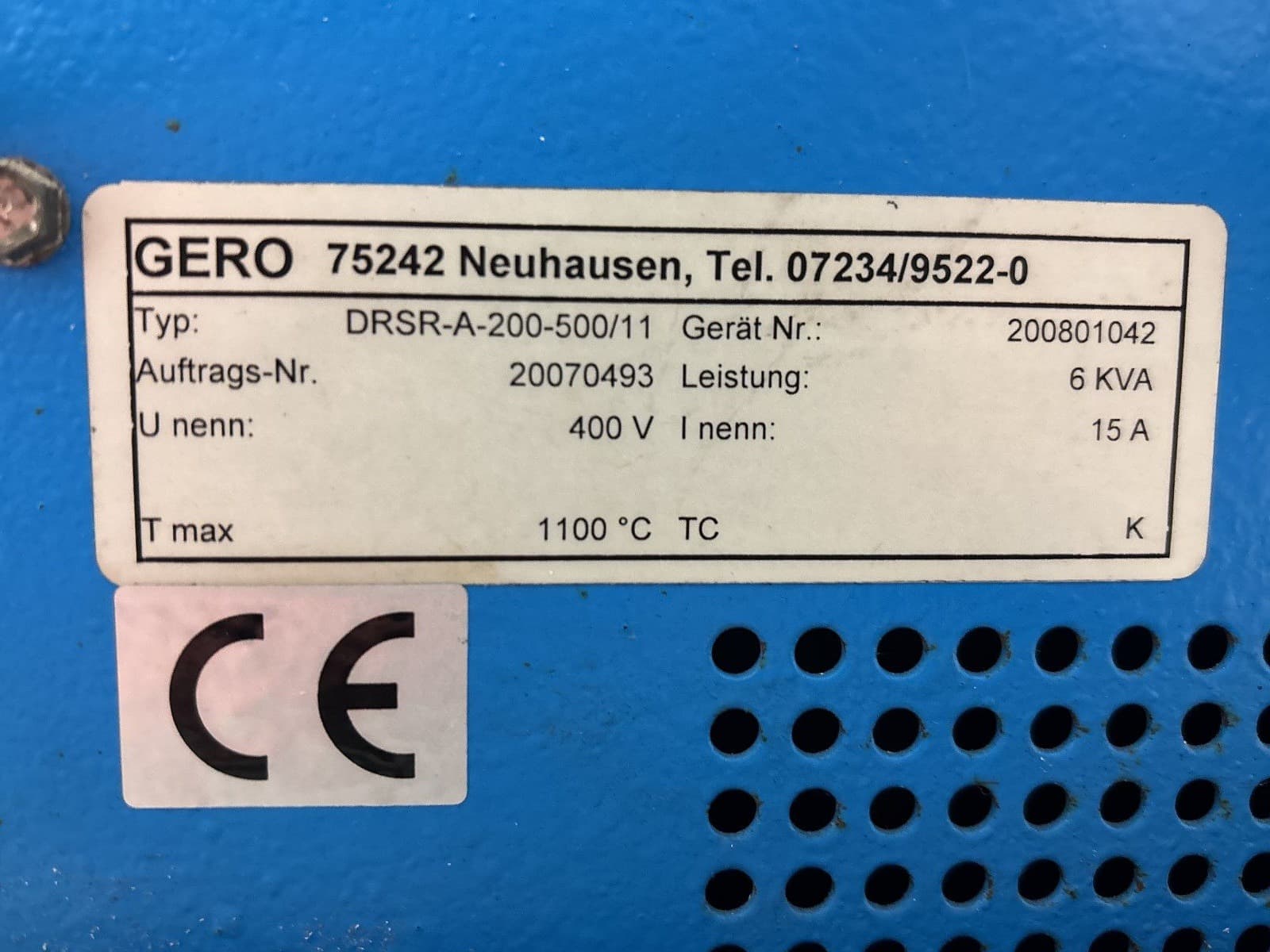 Gero DRSR-A-200-500/11 hinged tube furnace (oven) - Сушильная камера - image 7
