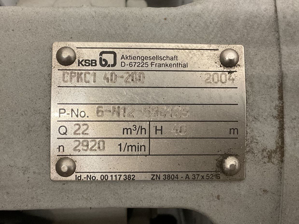 KSB CPKC1 40-200 (brand new, unused) - Центробежный насос - image 4