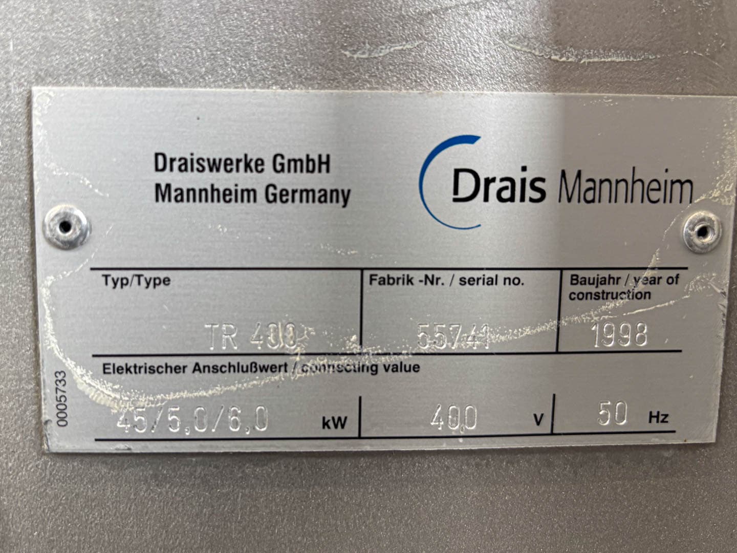 Drais TR-400 E PS EMS 180 - Лопастная сушилка - image 7