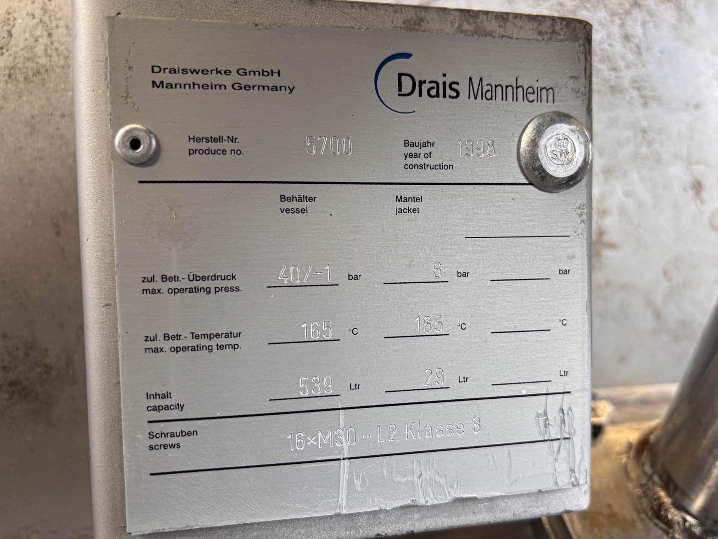 Drais TR-400 E PS EMS 180 - Лопастная сушилка - image 6
