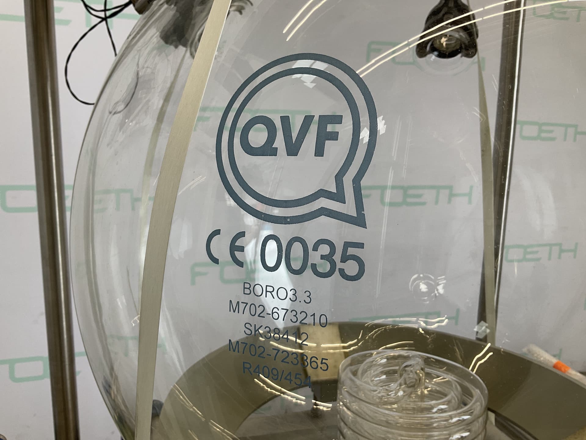 QVF Glasstechnik 2 × 150 L Receiver Flasks with Condenser - Вертикальный бак - image 7