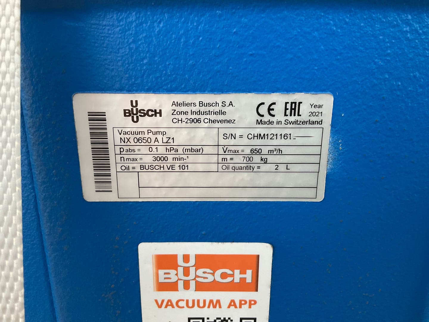 Busch Cobra NX0650 A LZ1 "Unused" dry running - Вакуумный насос - image 4