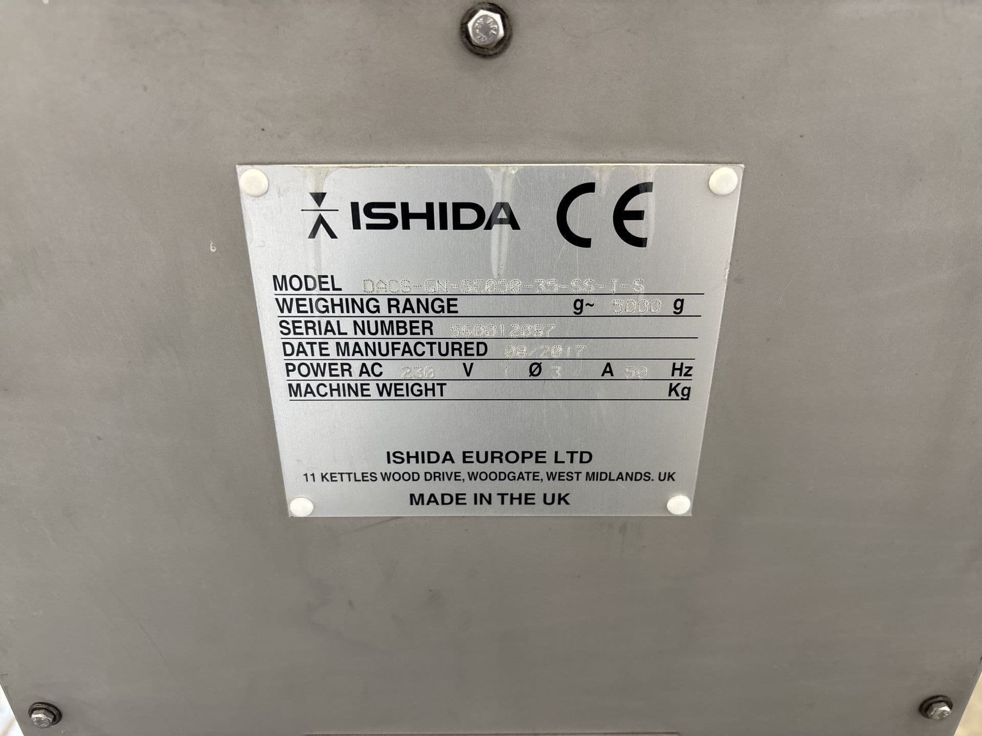 Ishida Co. Ltd. DACS-GN-SE050 checkweigher - Различные система транспортировки - image 6