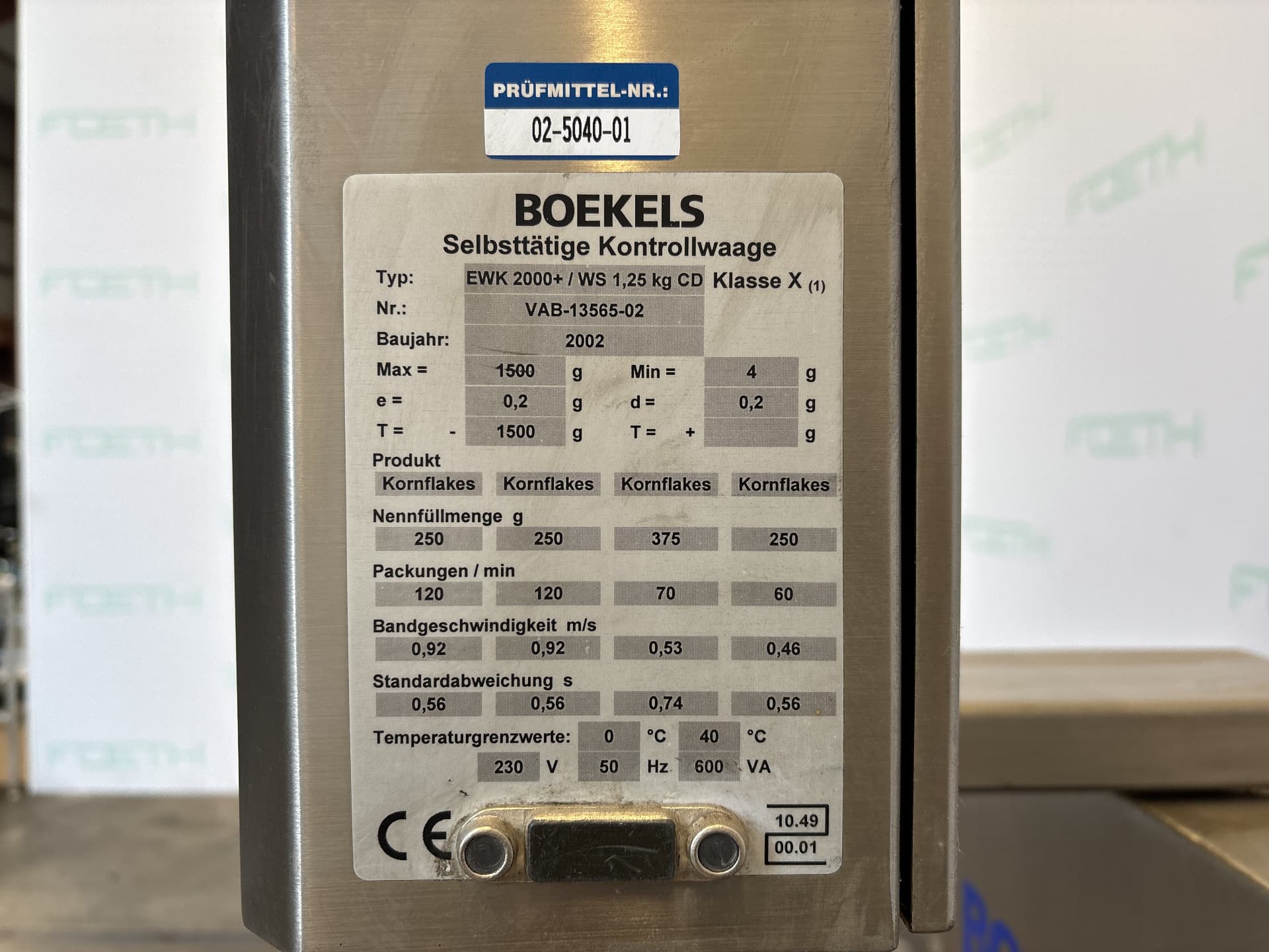 Boekels EWK 2000+/WS checkweigher - Различные система транспортировки - image 6