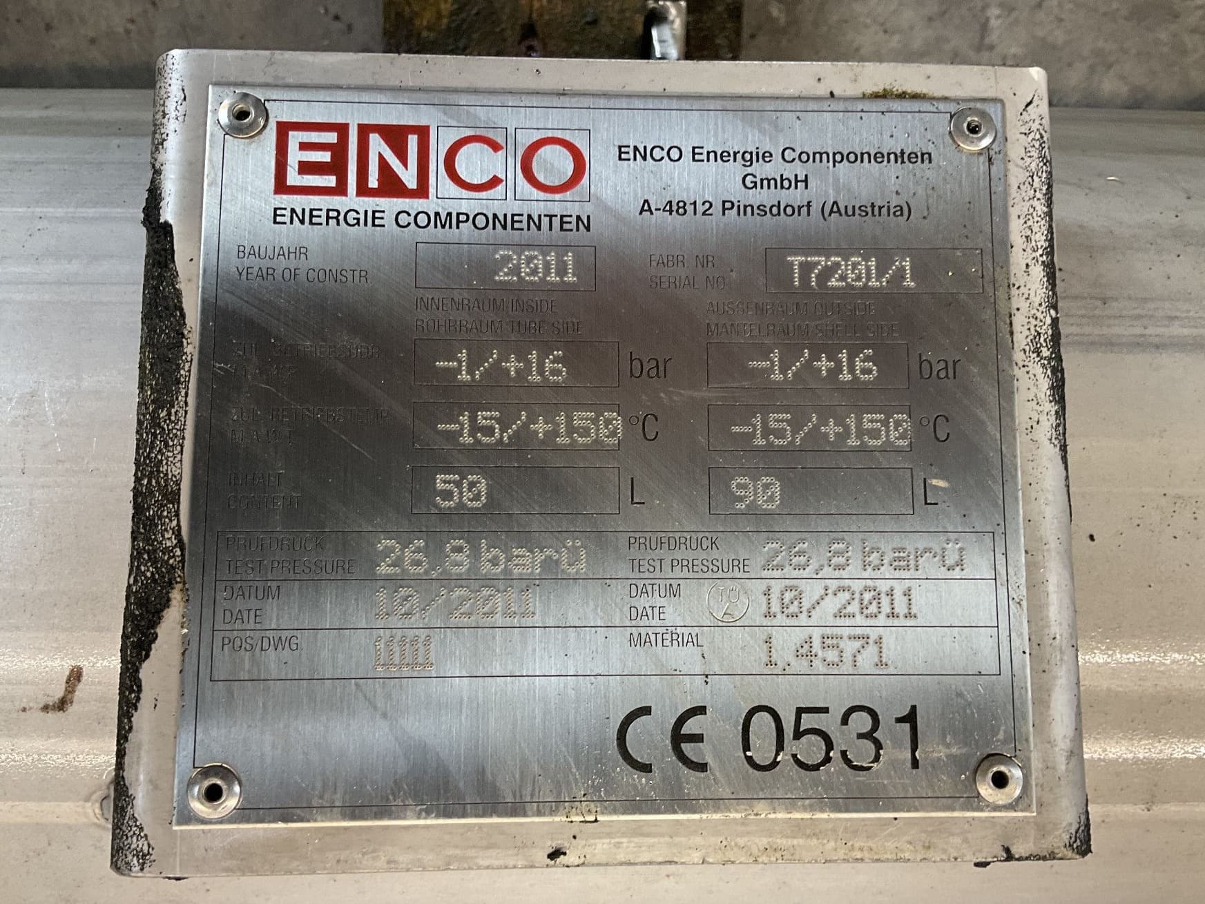Enco Condensator (13,5 m2) - Кожухотрубчатый теплообменник - image 4