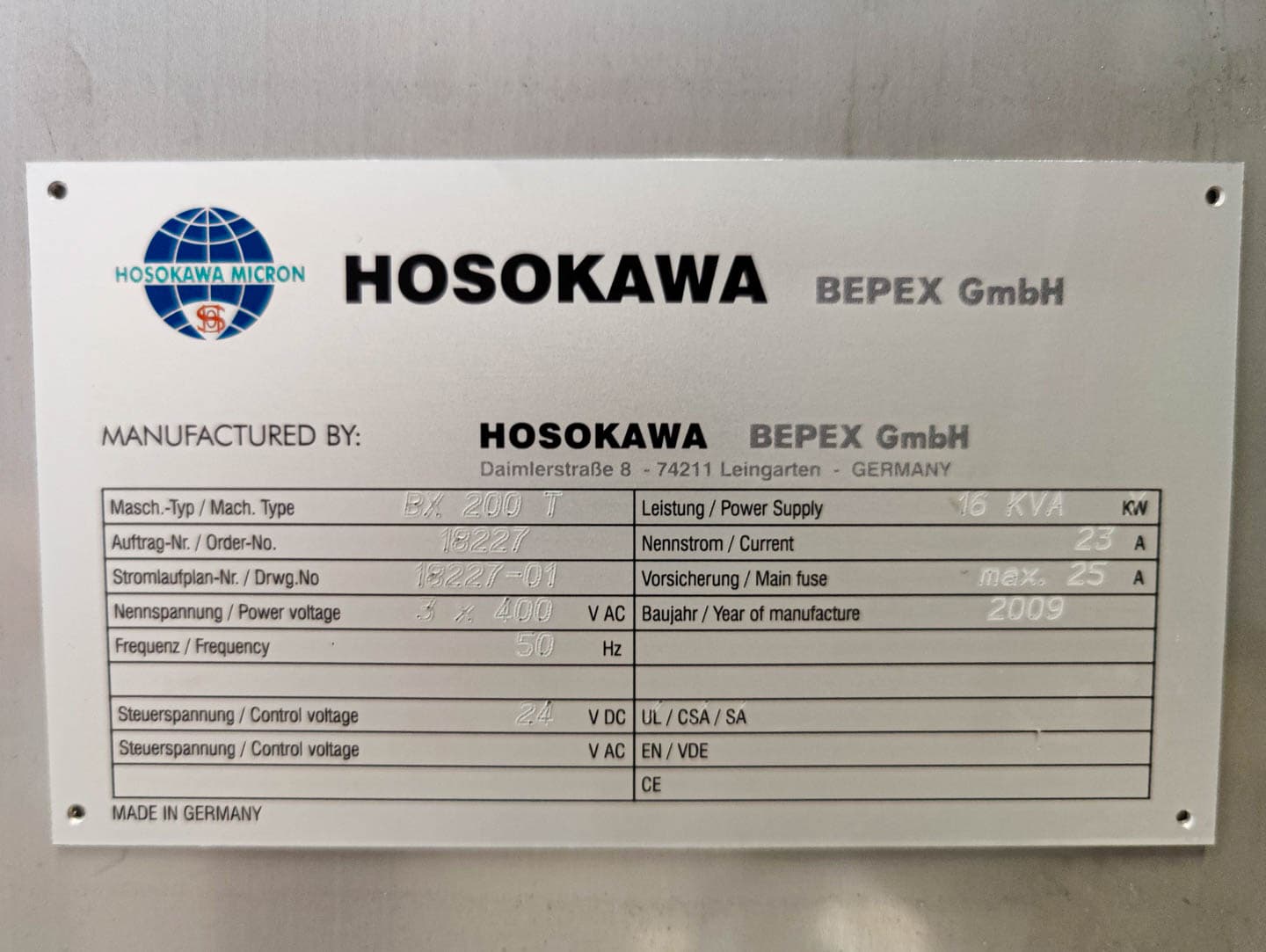 Hosokawa Bepex Bextruder BX-200 - Экструдер-смеситель - image 9