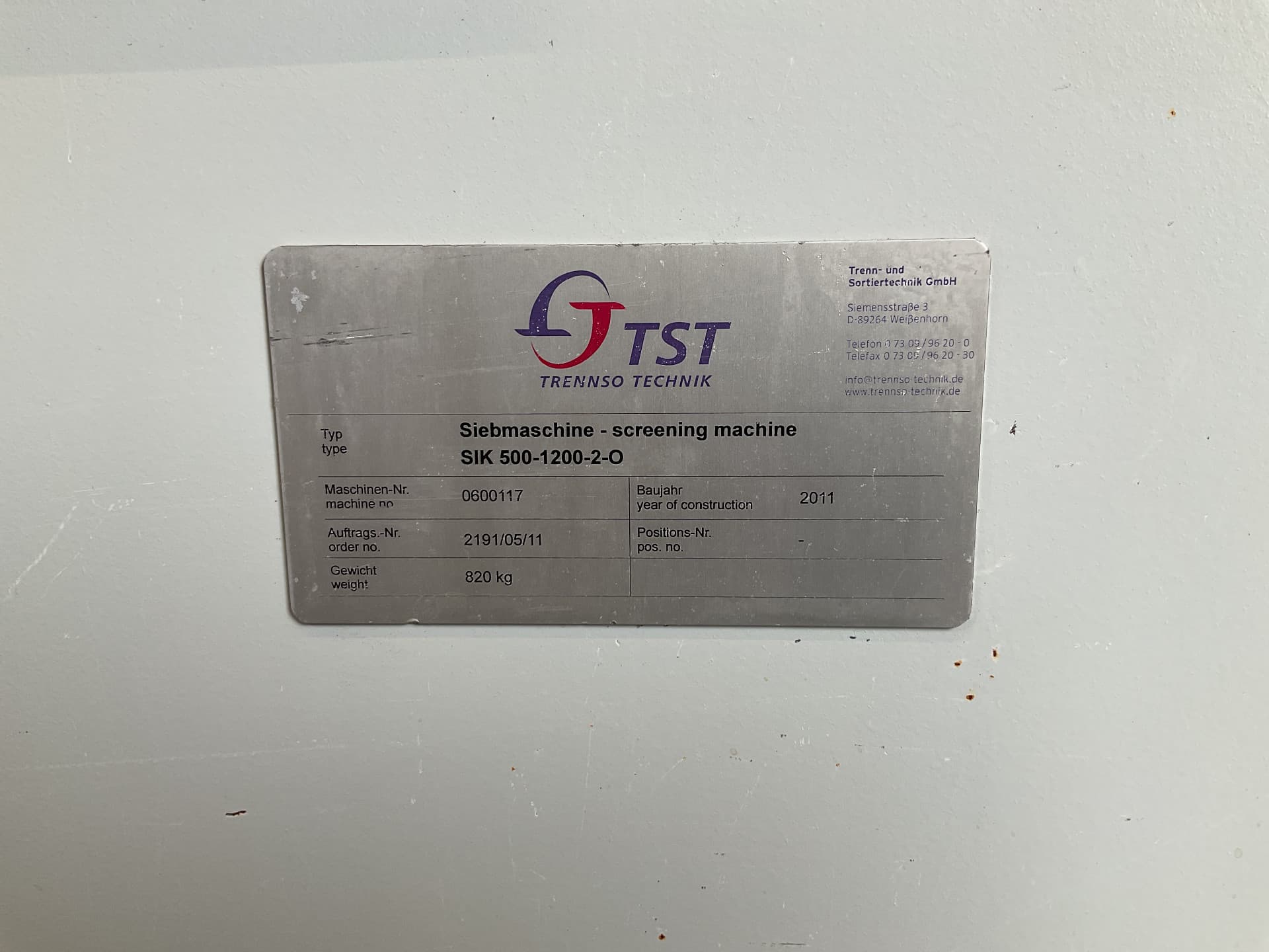 Trennso Technik SIK 500-1200-2-O - Вибрационное сито - image 4