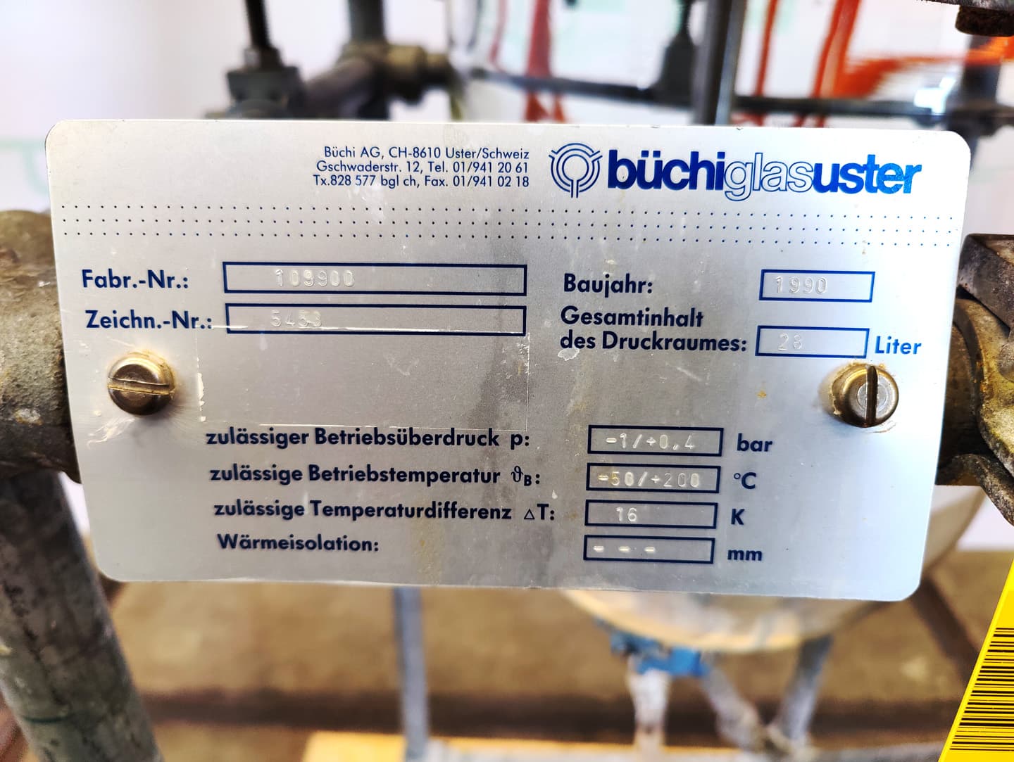 Büchi 25L EX Safe Mixing vessel - Сосуд для перемешивания - image 7