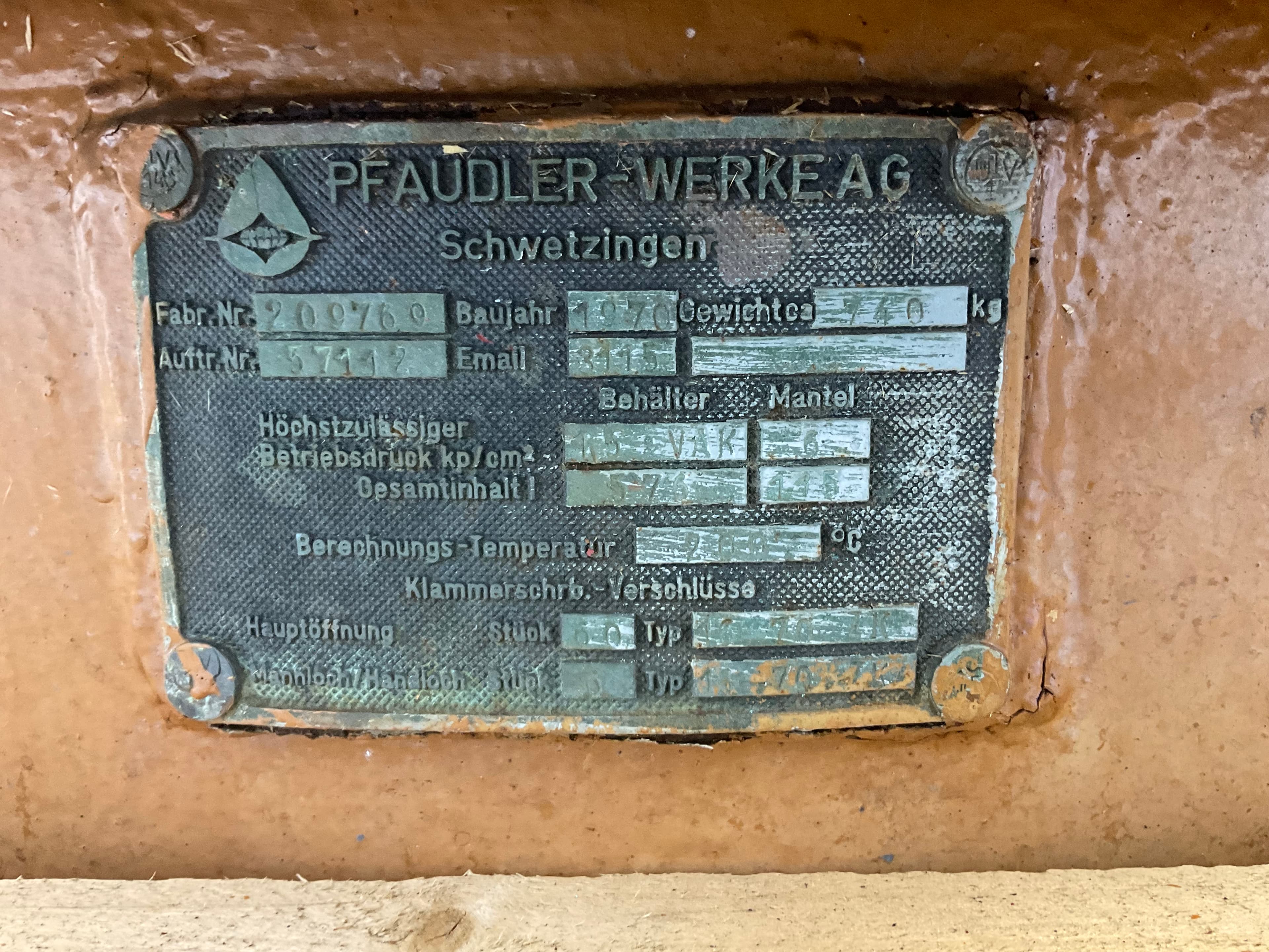 Pfaudler-werke 576 Ltr GL - Герметичный сосуд - image 6