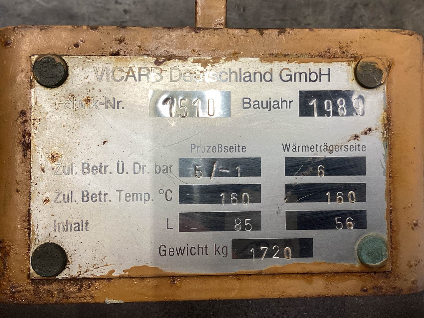 Vicarb Deutschland GmbH "Block Graphite" 16,2 m² - Кожухотрубчатый теплообменник - image 6