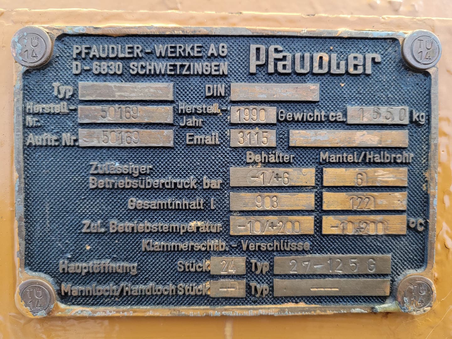 Pfaudler-werke 900 Ltr GL - Нутч-фильтр - image 8