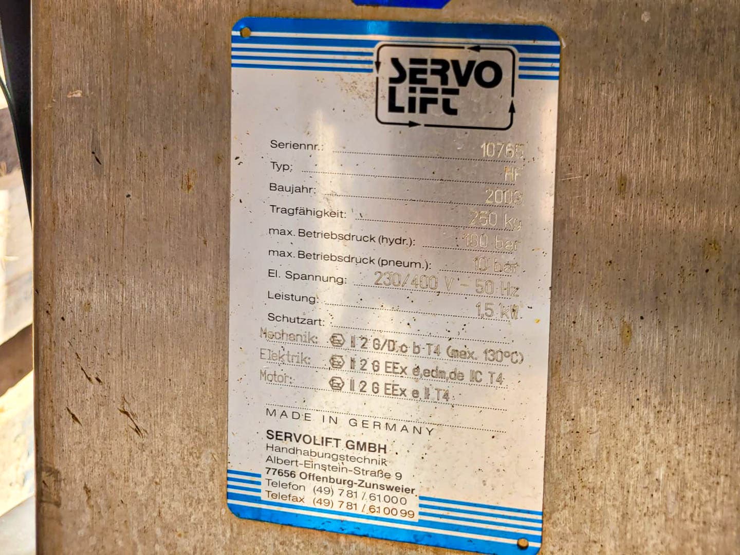 Servolift HF - Подъемно-поворотная машина - image 10