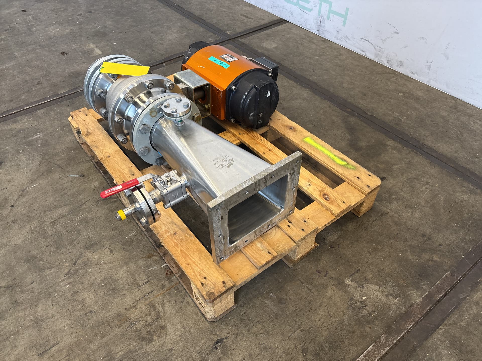 ball segment valve - Перепускная заслонка - image 2