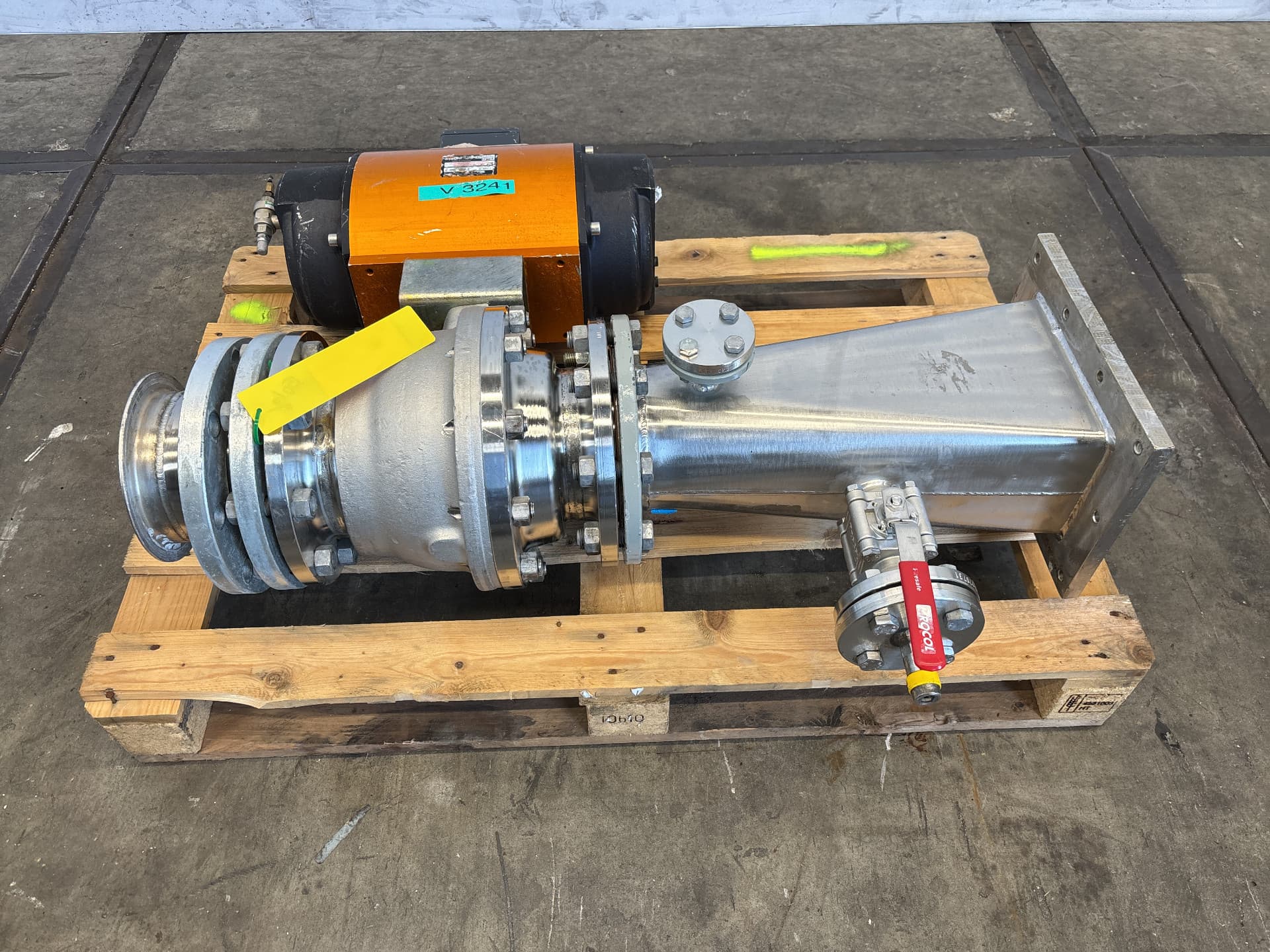 ball segment valve - Перепускная заслонка - image 1