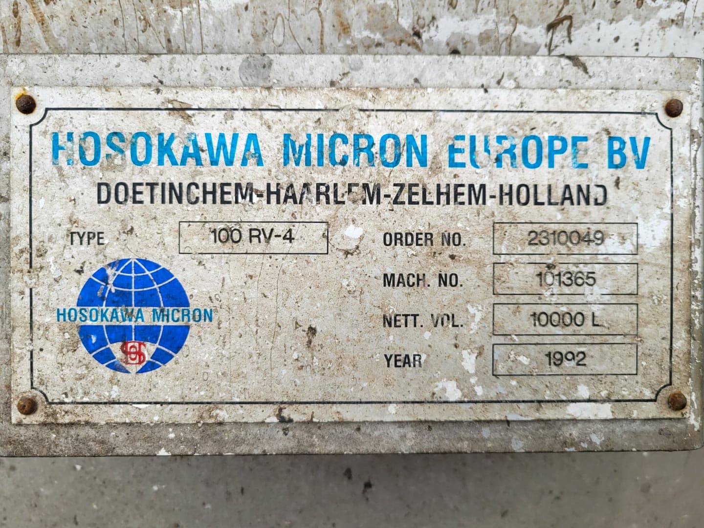 Hosokawa Micron 100 RV-4 - Конический смеситель - image 10