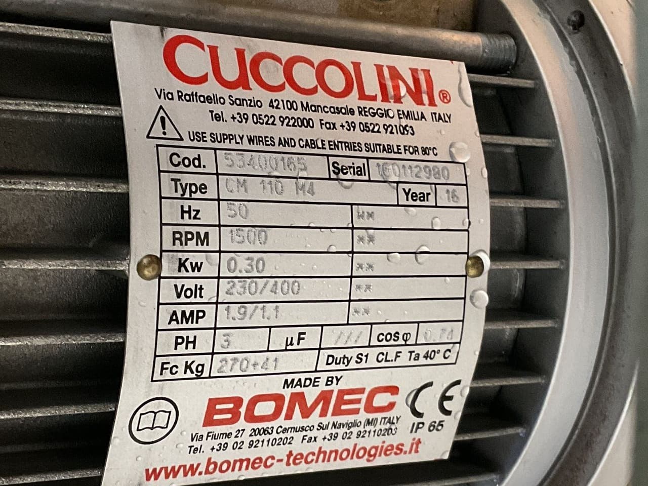 Cuccolini Italy CM 110 M4 — 0,2 m² - Вибрационное сито - image 5