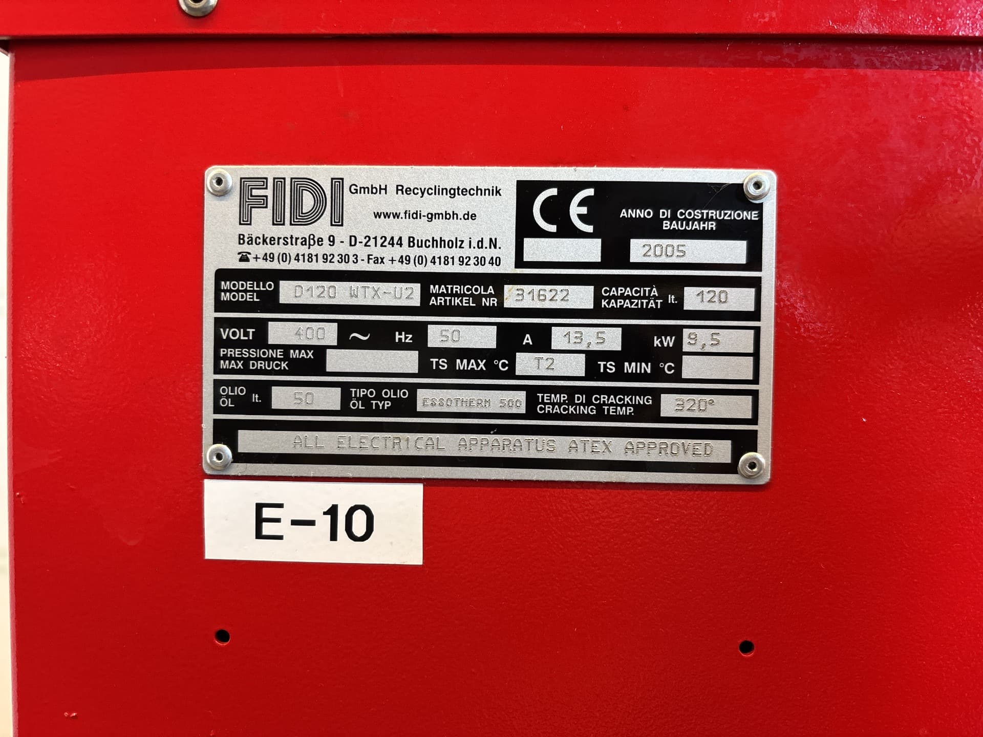 FIDI GmbH D120 WTX-U2 / RS 1200 Wx - Перегонная установка - image 8