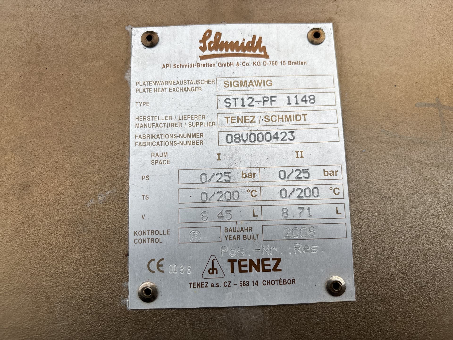 Api Schmidt Sigmawig ST12-PF (25 bar; 250 °C, 8,45—8,71 L) - Пластинчатый теплообменник - image 4