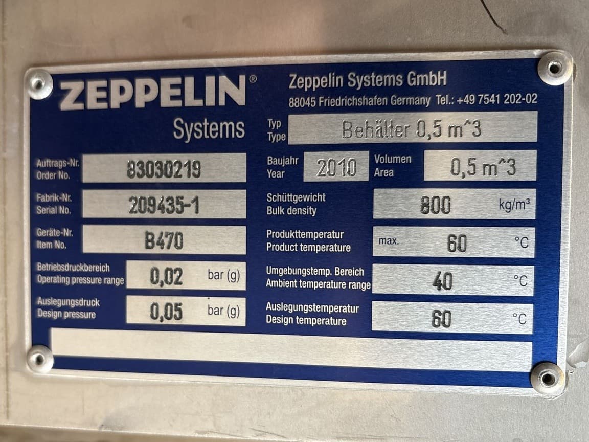 Zeppelin HDS 200/5 SS/SS/AC with silo - Поворотная заслонка - image 7