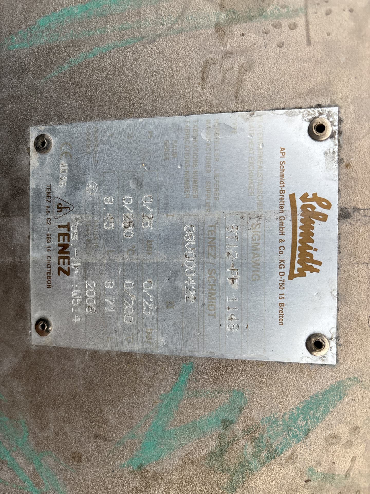 Api Schmidt Sigmawig ST12-PF (25 bar; 250 °C, 8,912 L) - Пластинчатый теплообменник - image 4
