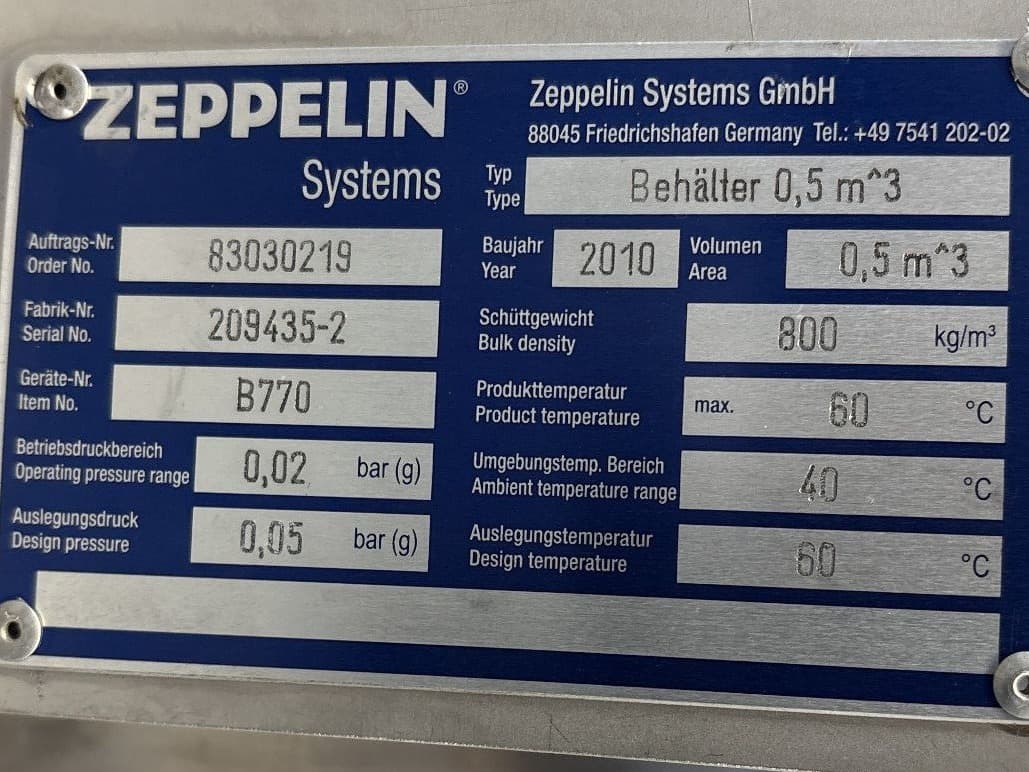 Zeppelin HDS 200/5 SS/SS/AC with silo - Поворотная заслонка - image 7