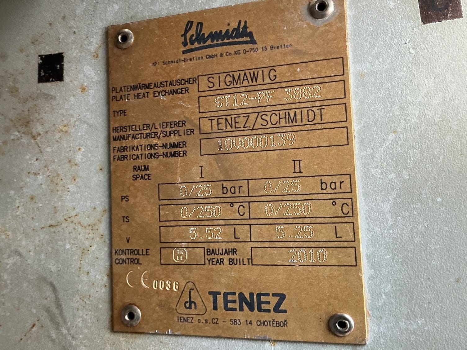 Api Schmidt Sigmawig ST12-PF (25 bar; 250 °C, 5,52 L.) - Пластинчатый теплообменник - image 4