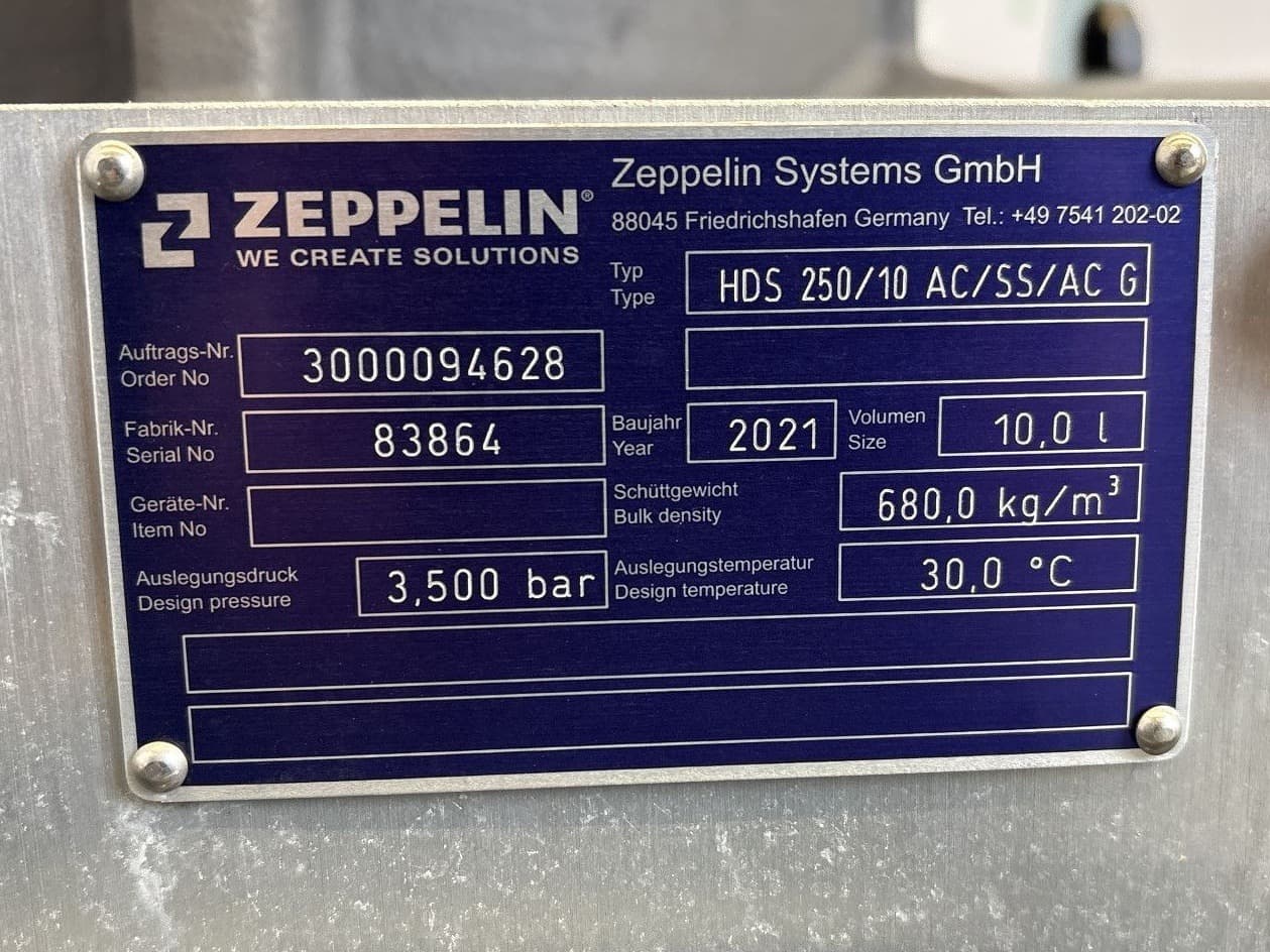 Zeppelin HDS 250/10 AC/SS/ACG - Поворотная заслонка - image 5