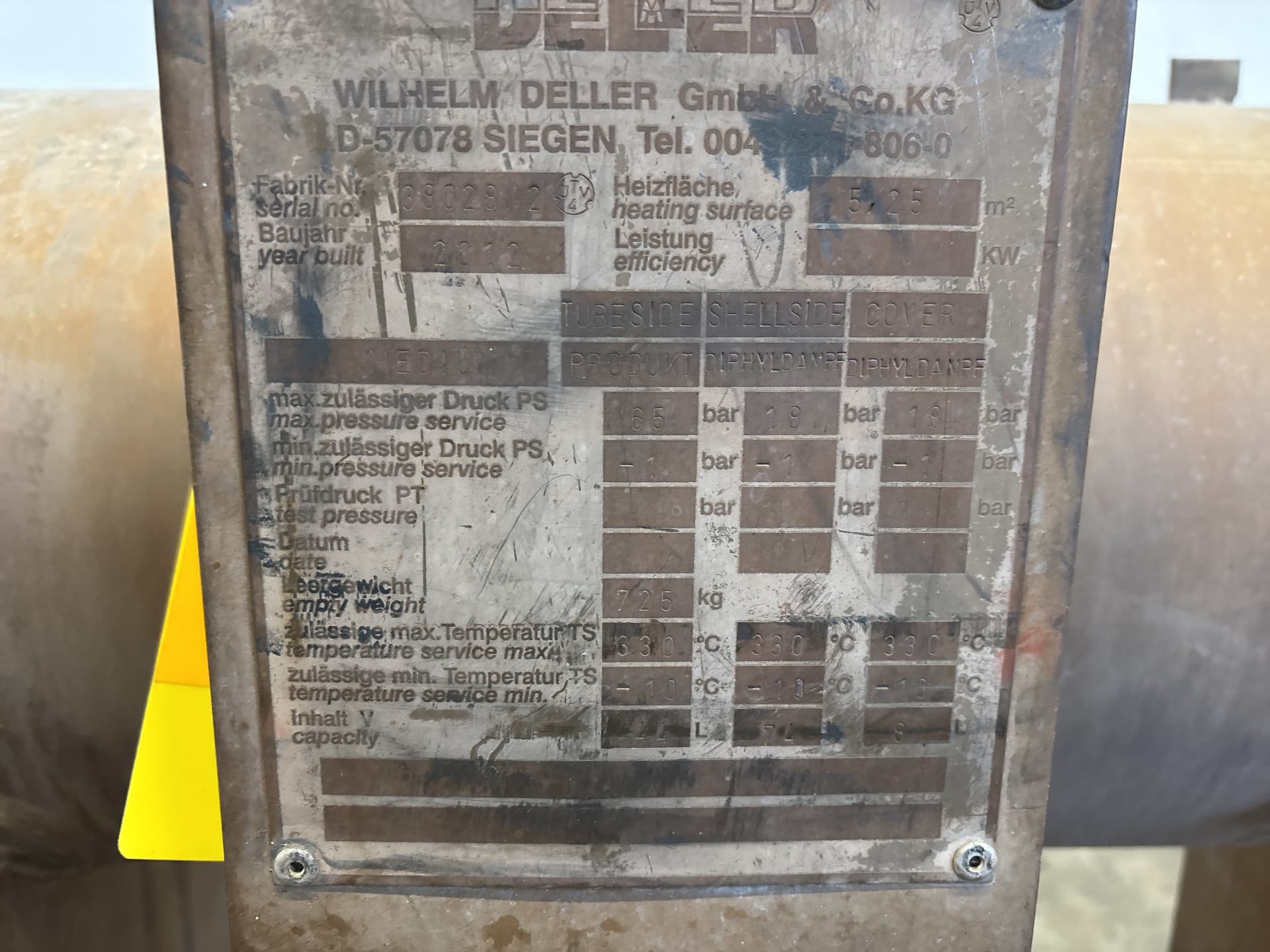 Wilhelm Deller 5,2 m² (330 °C, 65 bar) - Кожухотрубчатый теплообменник - image 4