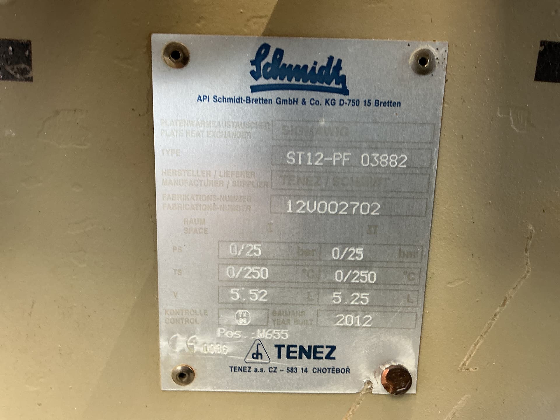 Api Schmidt Sigmawig ST12-PF (25 bar; 250 °C, 5,52 L.) - Пластинчатый теплообменник - image 4