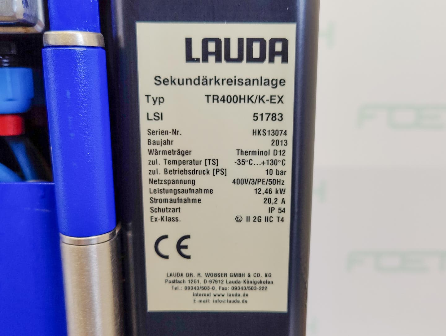 Lauda TR400 HK/K-EX "secondary circuit system" - циркуляционный термостат - image 16