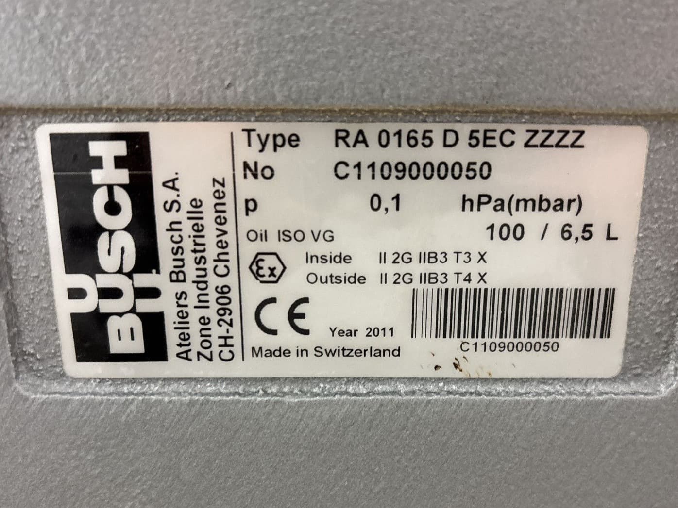 Busch RA165-D5EC (0.1 mbar) - Вакуумный насос - image 5
