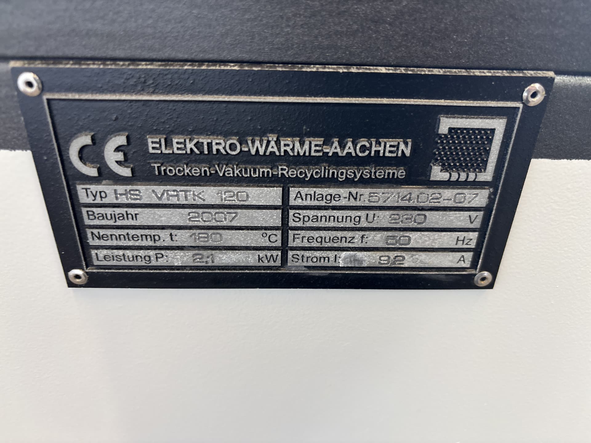Elektro-Wärme Aachen HS VRTK 120 (Halar coated) - Сушильная камера - image 3