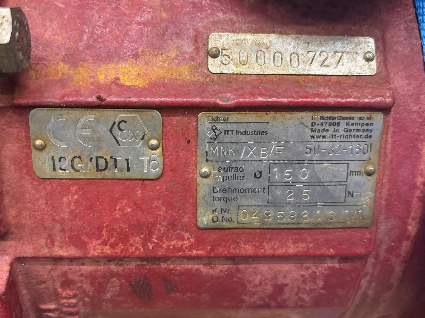 Richter MNK-XB/F 50-32-160 (Ex) - Центробежный насос - image 3