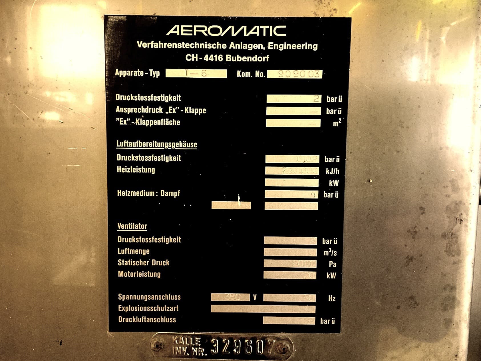 Aeromatic T6 Spez - Сушилка c кипящим слоем периодического действия - image 5