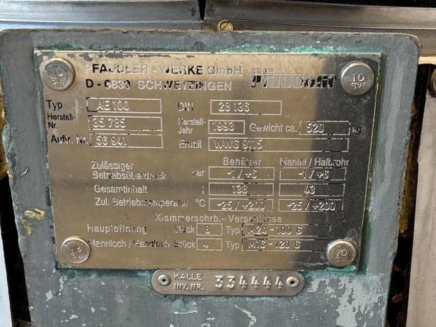Pfaudler-werke AE100 - Стеклянный реактор - image 4